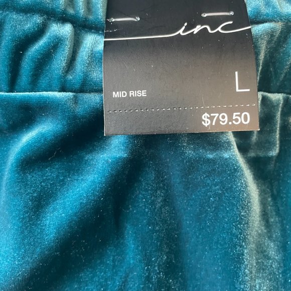 INC Teal Kingfisher Joggers, NWT, size L - Picture 2 of 3